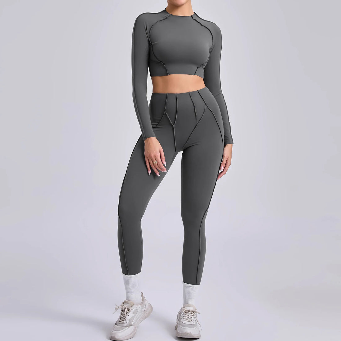 Long-Sleeve Push-Up Yoga Tracksuit