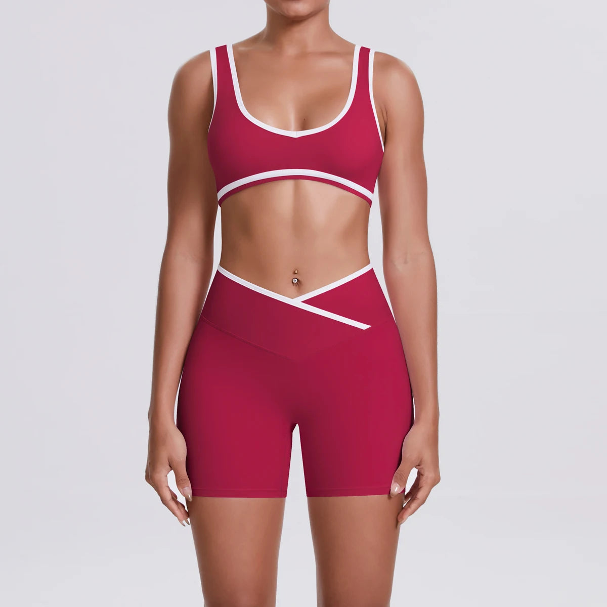 Quick-Dry Camisole Sports Bra & Shorts Set