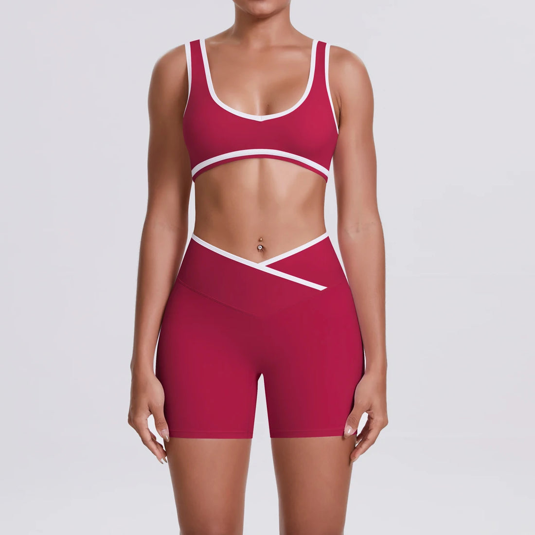 Quick-Dry Camisole Sports Bra & Shorts Set