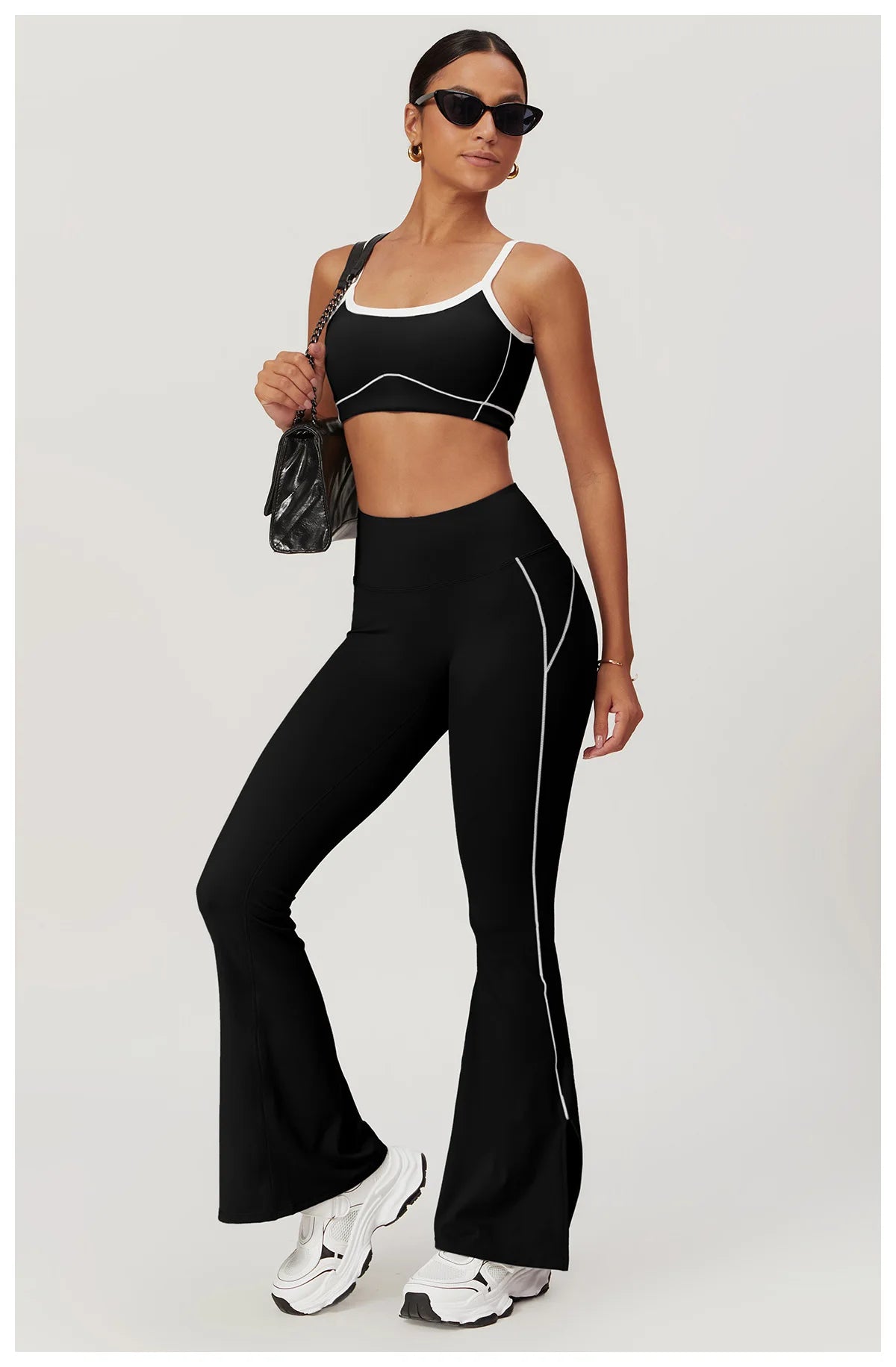 Wide-Leg Flare Yoga Set