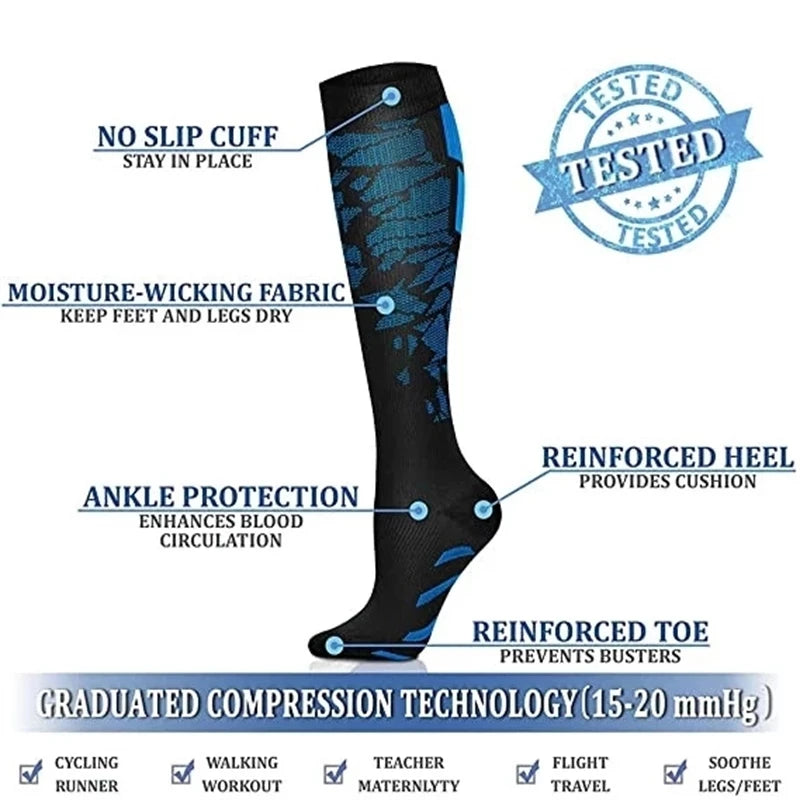 Medical Compression Running Socks (20-30mmHg)