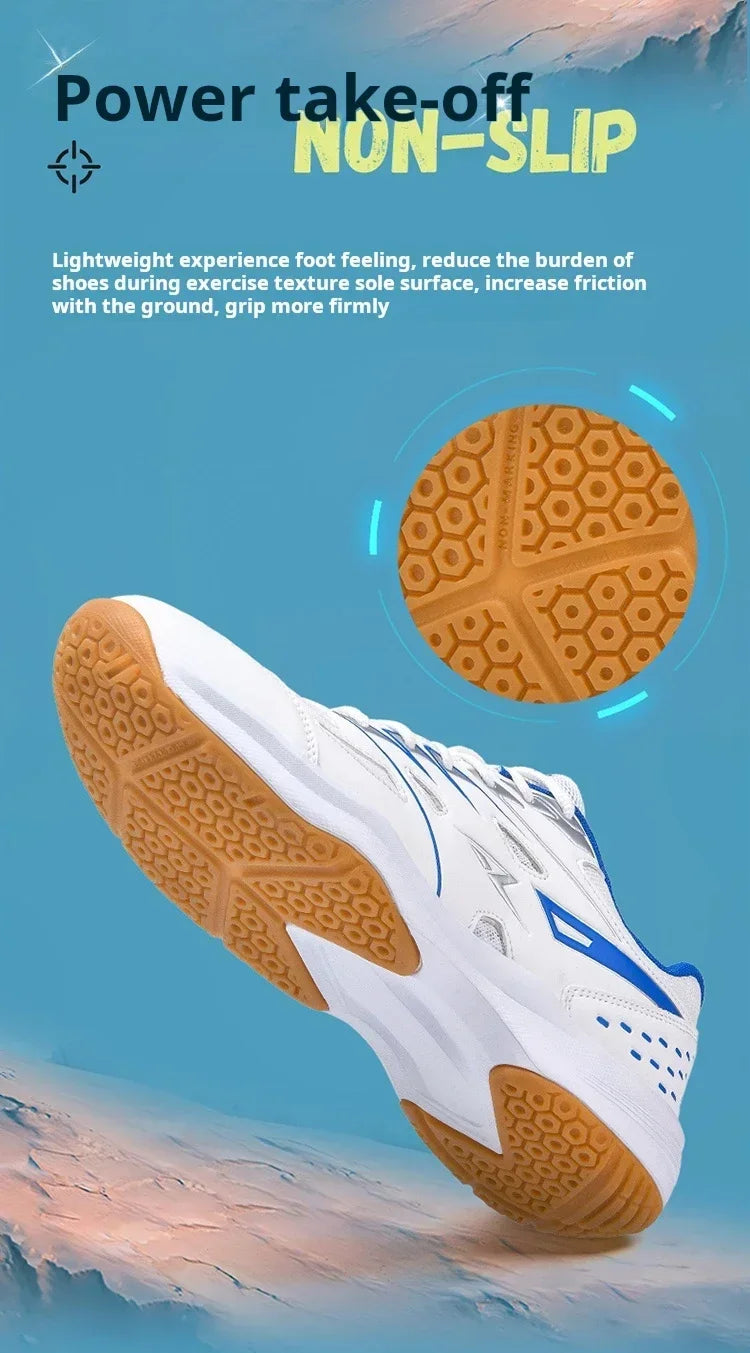 Unisex Pro Volleyball Shoes — Breathable Mesh Court Sneakers