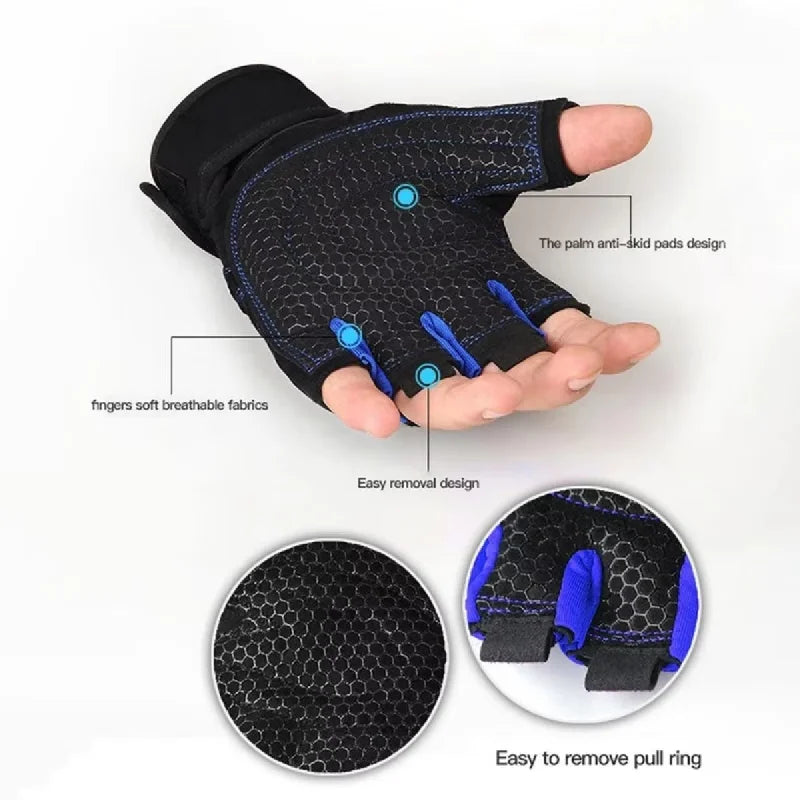 Wristband Weightlifting Gloves