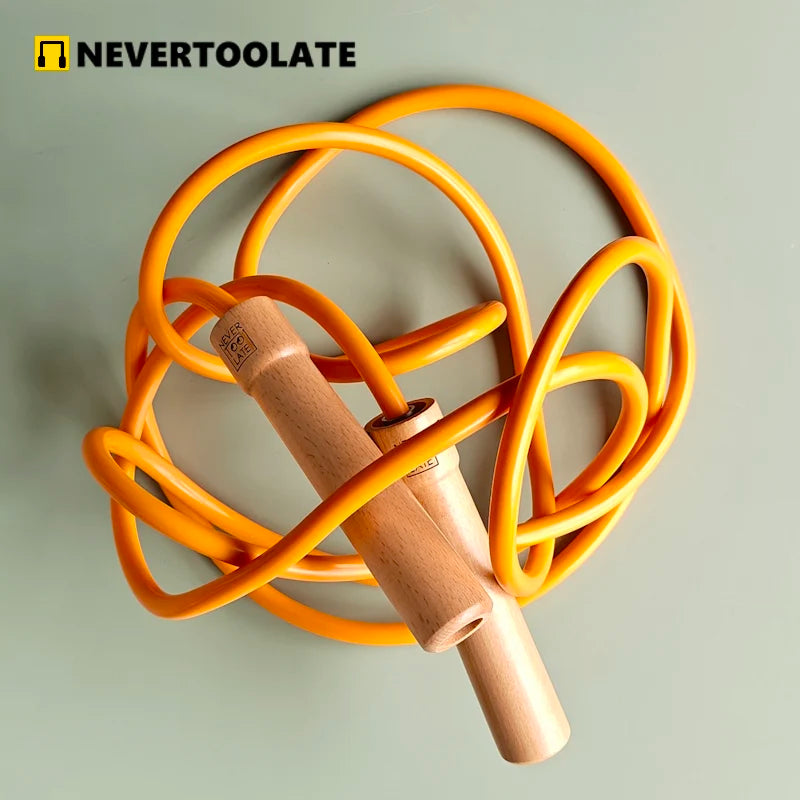 Heavy Weighted Jump Rope (3.2m, Wood Handle)