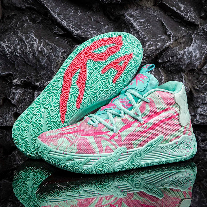 Cushioned High-Top Basketball Shoes
