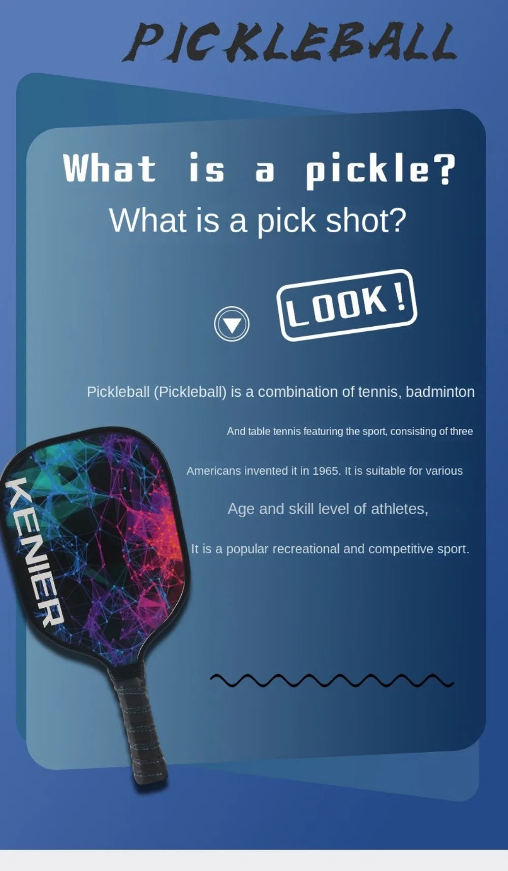 Shockproof Pickleball Paddle Set