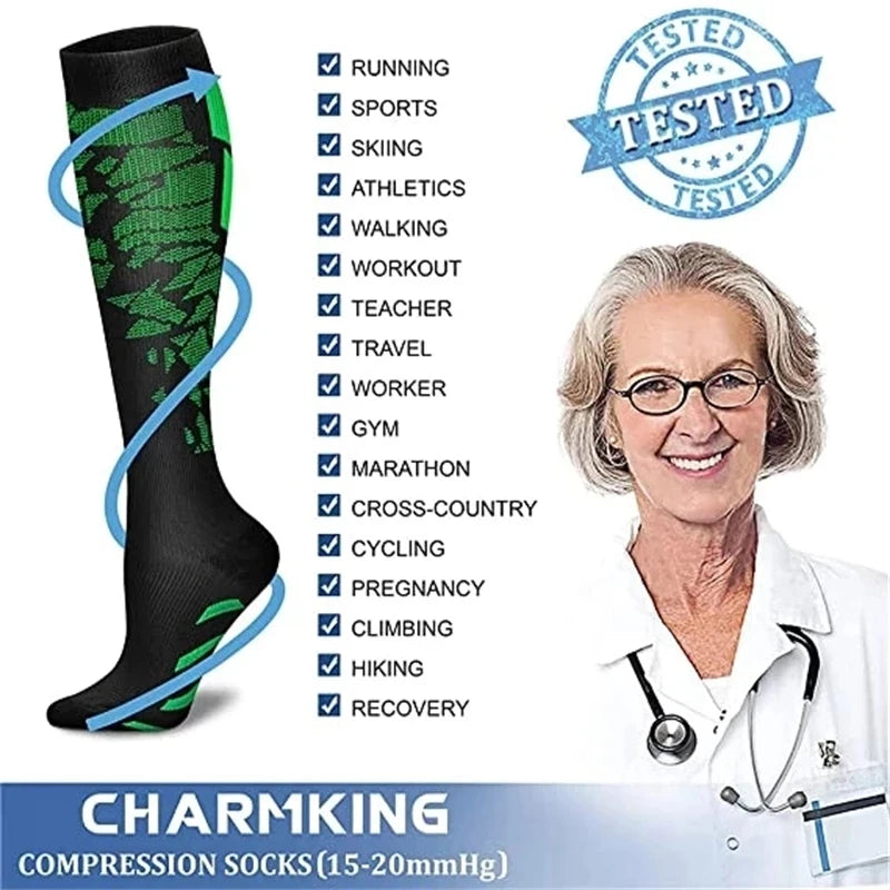 Medical Compression Running Socks (20-30mmHg)