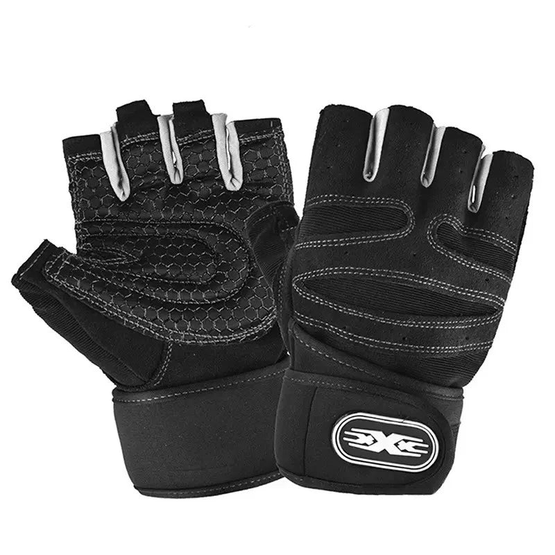 Half-Finger Wrist Wrap Gloves