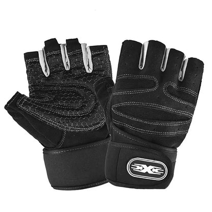 Half-Finger Wrist Wrap Gloves