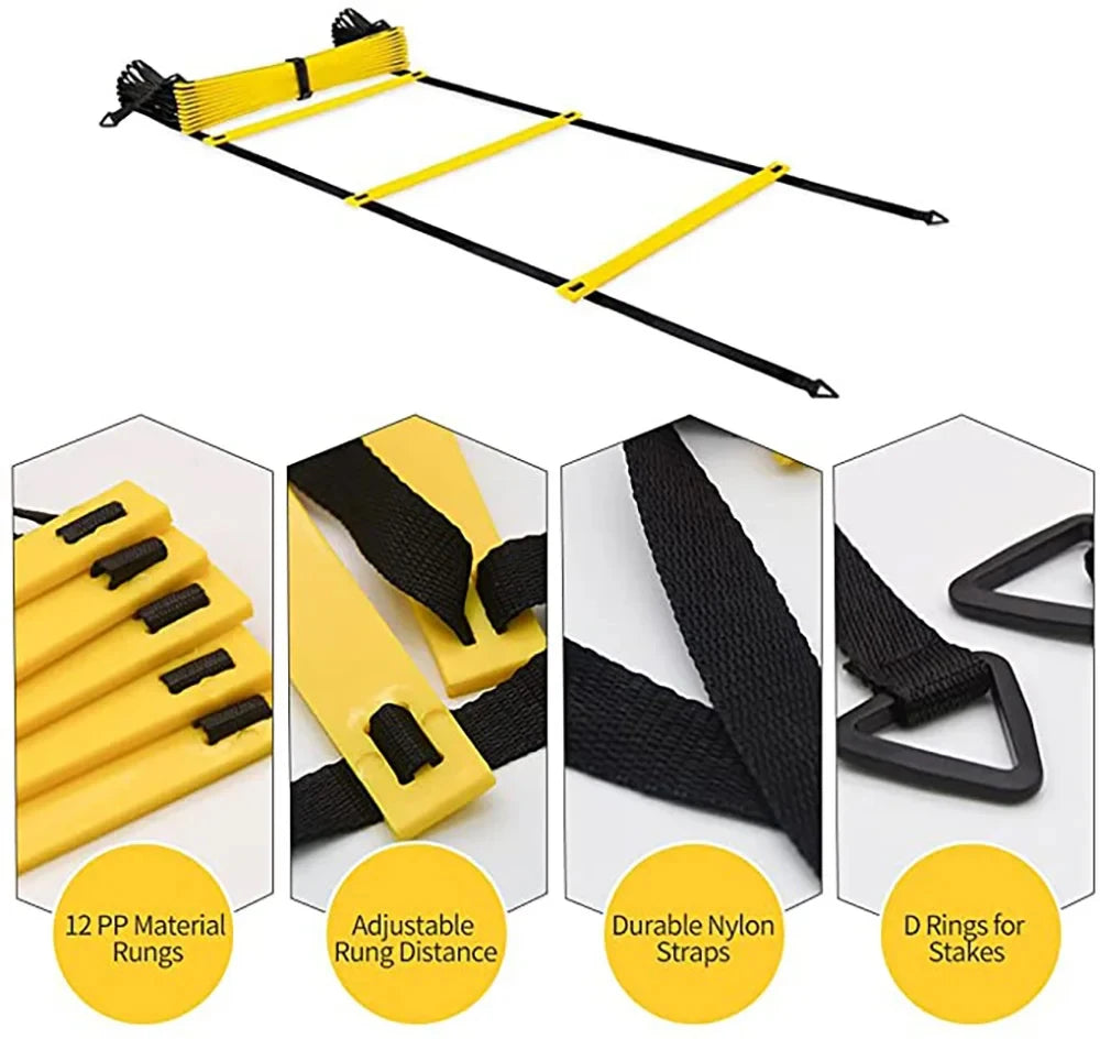 Agility Training Set (Cones, Ladder &amp; Chute)