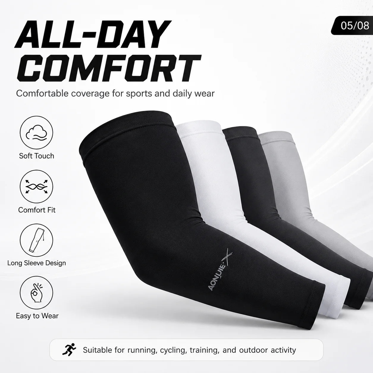 Sports Compression Arm Sleeves