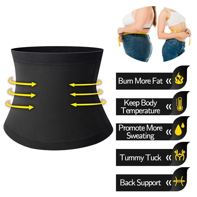 Unisex Workout Sweat Waist Trimmer