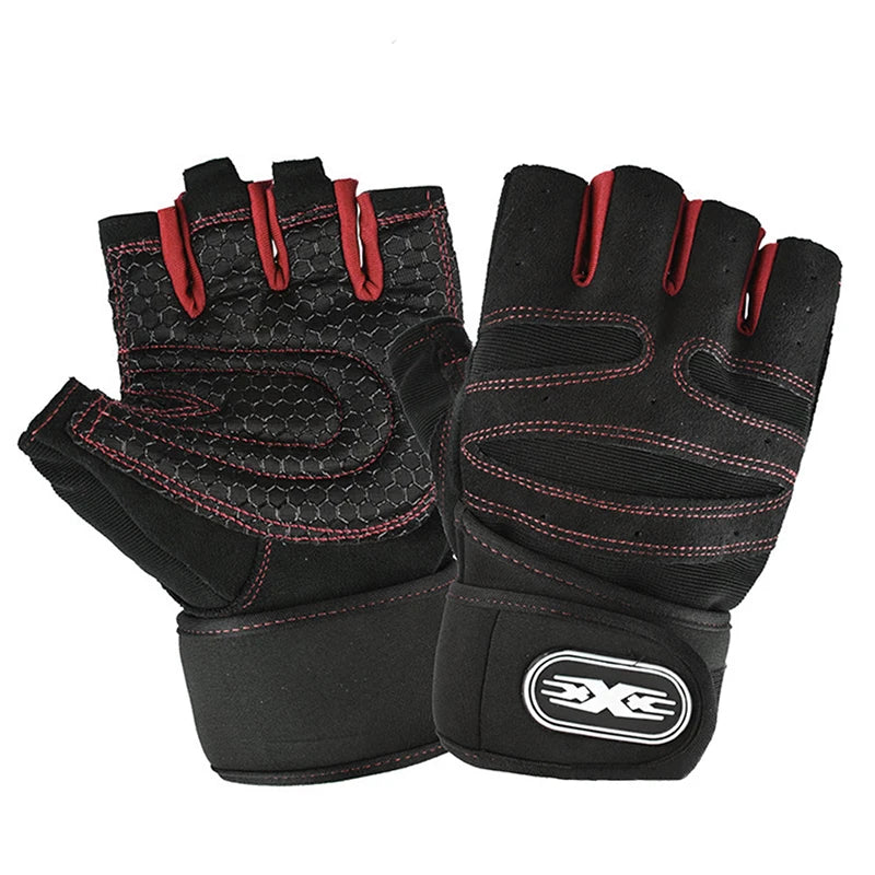 Half-Finger Wrist Wrap Gloves
