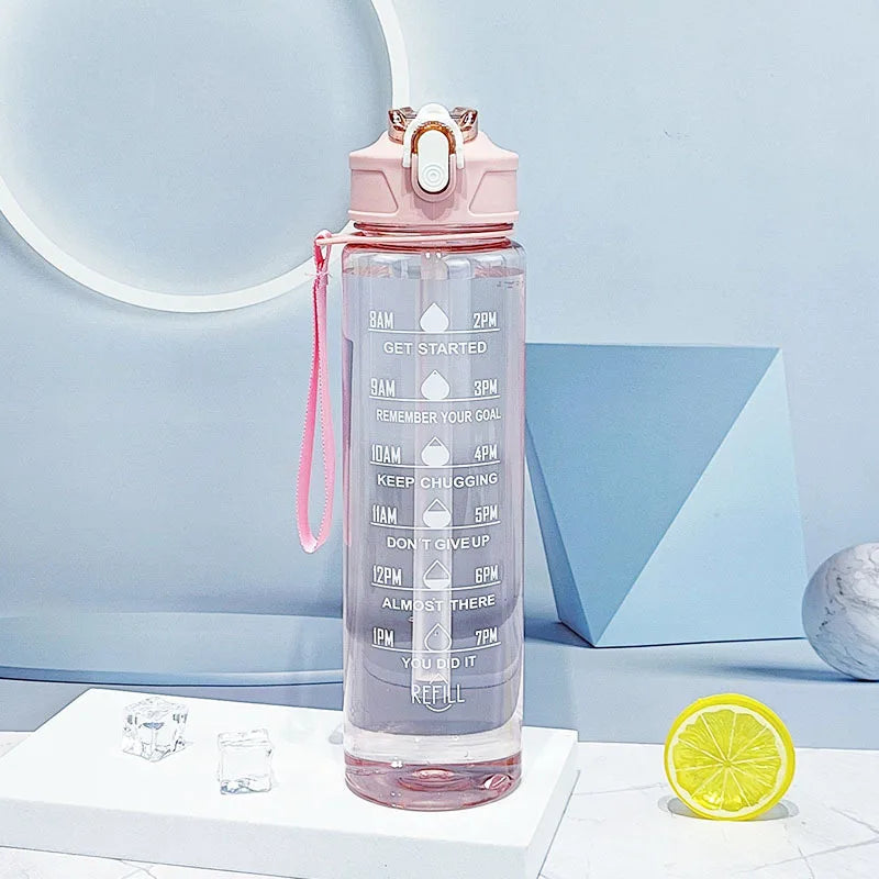 Time-Tracking Sports Water Bottle