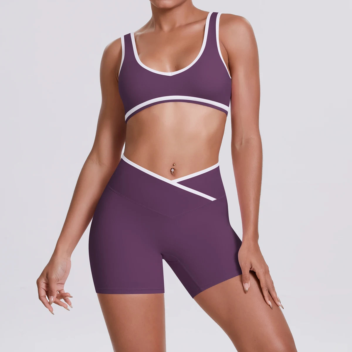 Quick-Dry Camisole Sports Bra & Shorts Set