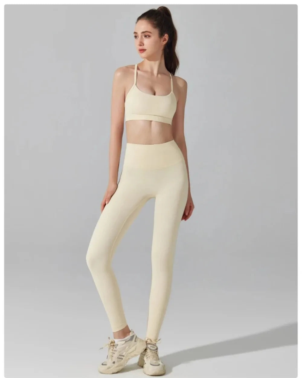 Sports Bra &amp; High-Waist Leggings Set