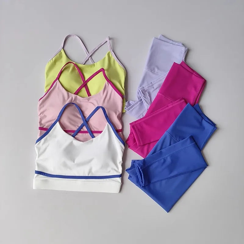 Two-Piece Yoga Set — Colorblock