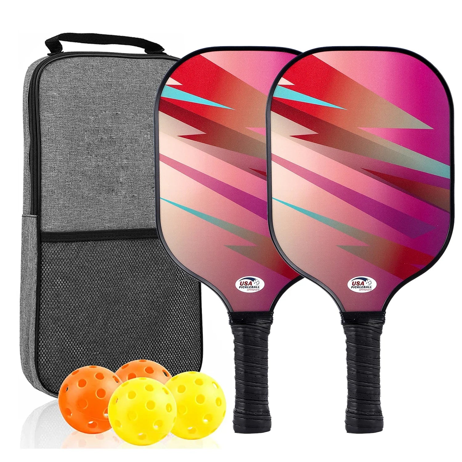 USAPA-Approved Fiberglass Pickleball Paddle Set