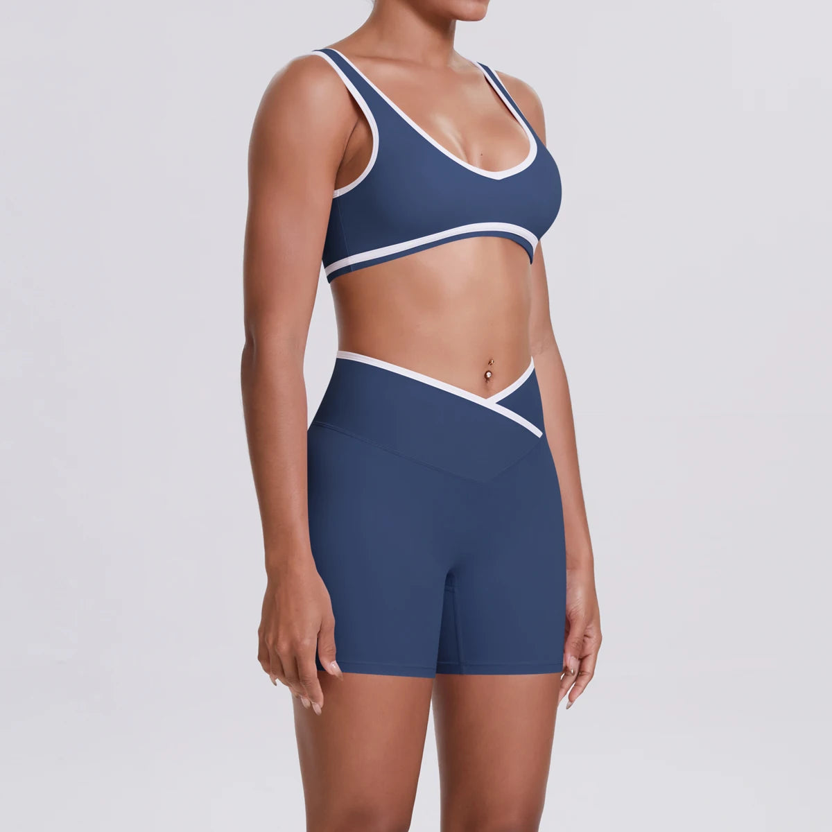 Quick-Dry Camisole Sports Bra & Shorts Set