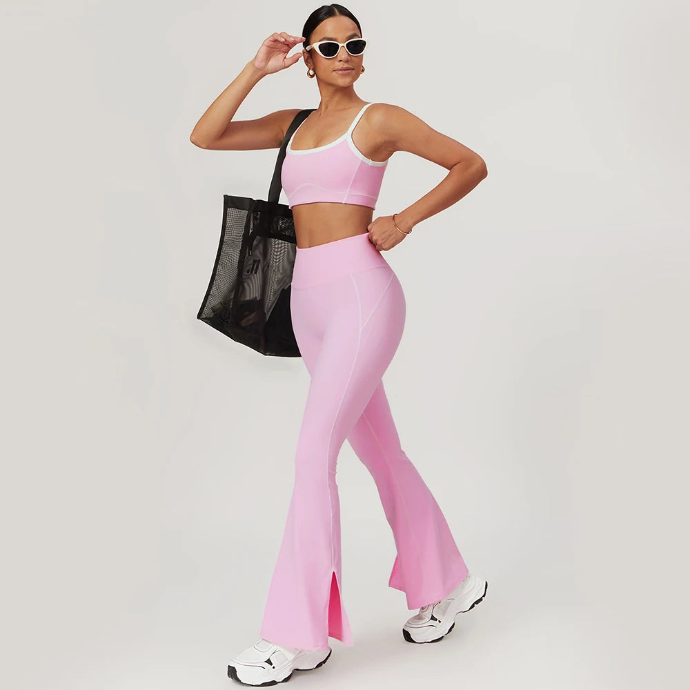 Wide-Leg Flare Yoga Set