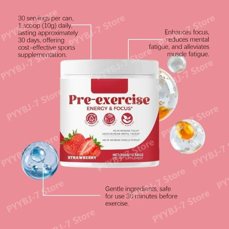 Strawberry Pre-Workout Powder