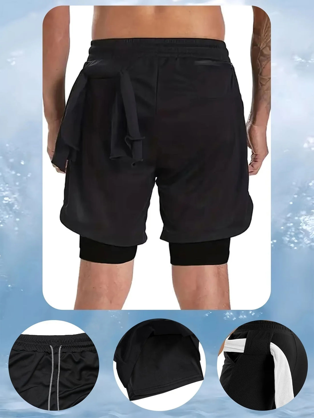 Men's 2-Piece Workout Set (Tee &amp; Shorts)