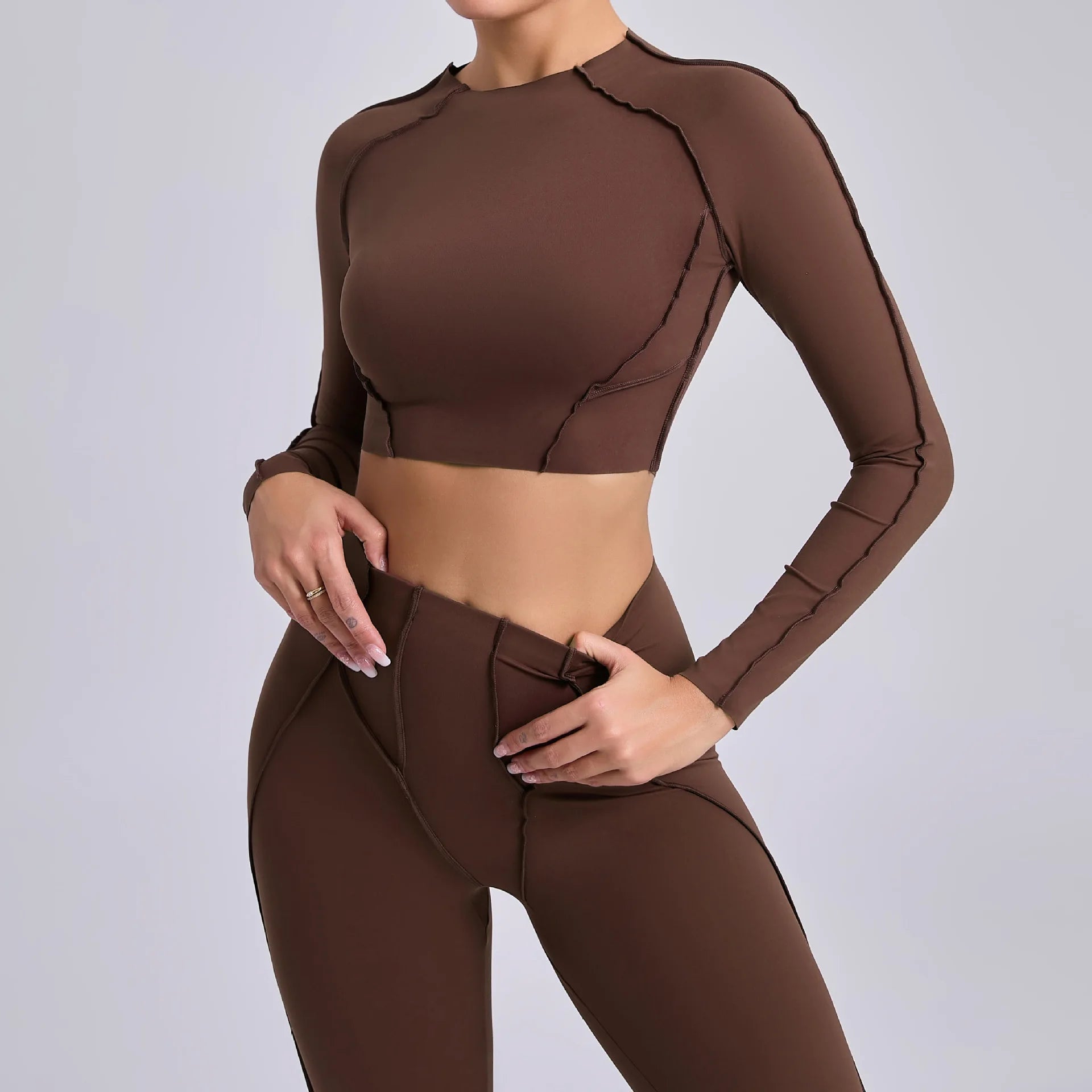 Long-Sleeve Push-Up Yoga Tracksuit