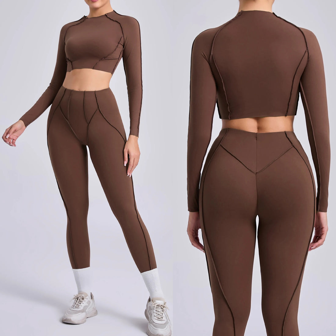 Long-Sleeve Push-Up Yoga Tracksuit