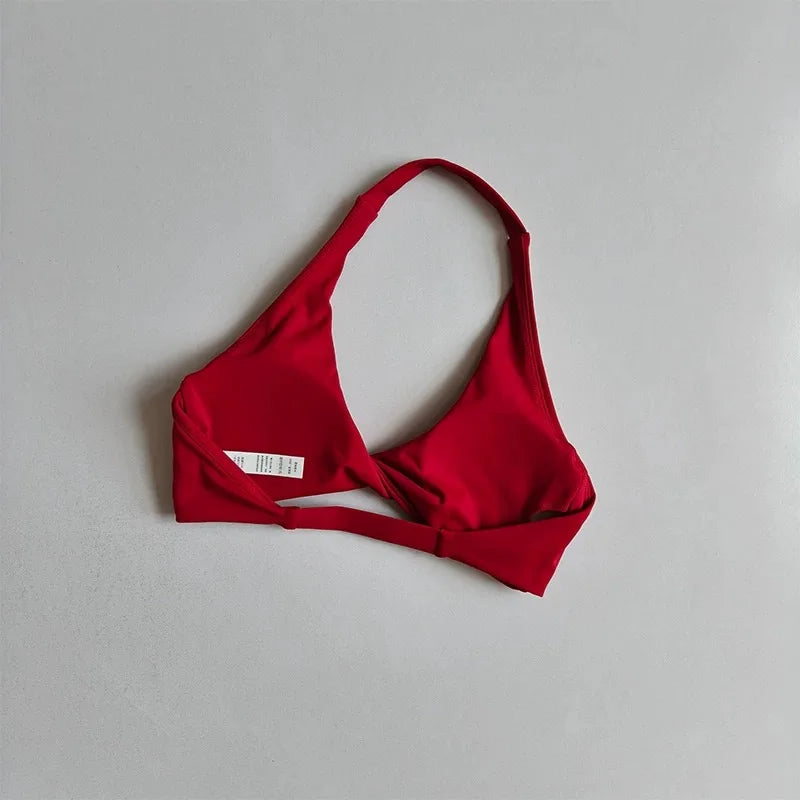 Open-Back Sports Bra & High-Waist Shorts Set