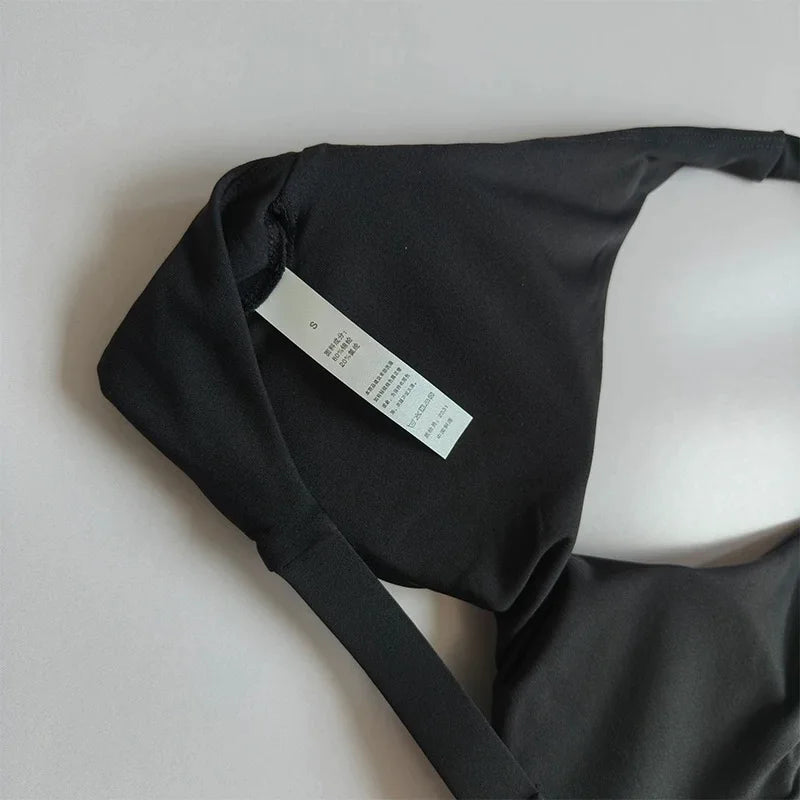 Open-Back Sports Bra & High-Waist Shorts Set
