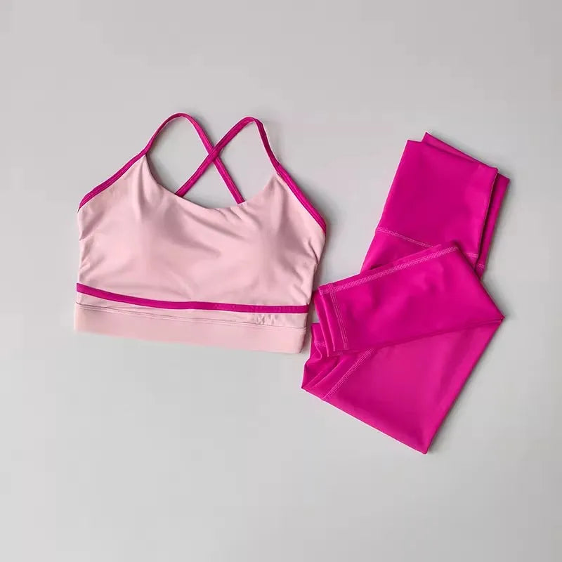 Two-Piece Yoga Set — Colorblock