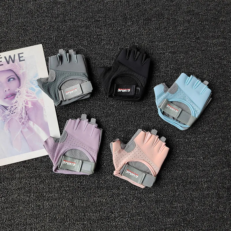 Women's Half-Finger Workout Gloves
