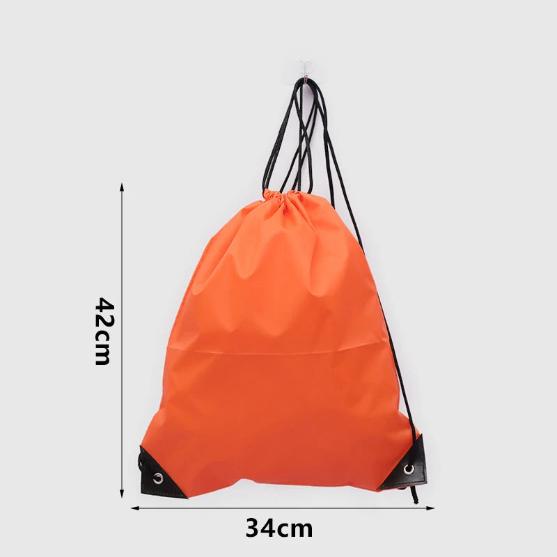Drawstring Gym Bag with Clothes &amp; Shoe Storage