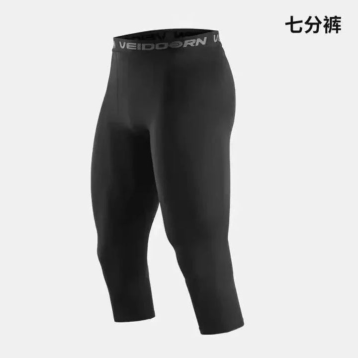 Mens Compression Running Tights Athletic Workout Baselayer Shorts And Leggings