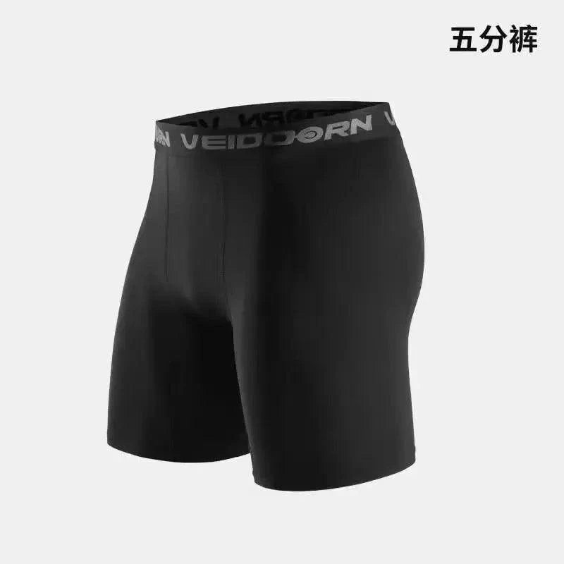 Mens Compression Running Tights Athletic Workout Baselayer Shorts And Leggings