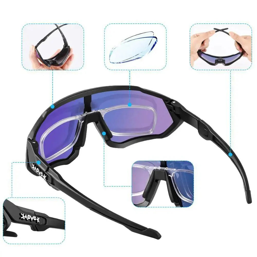 Polarized Sports Cycling Glasses With UV400 Protection For Running And Fishing
