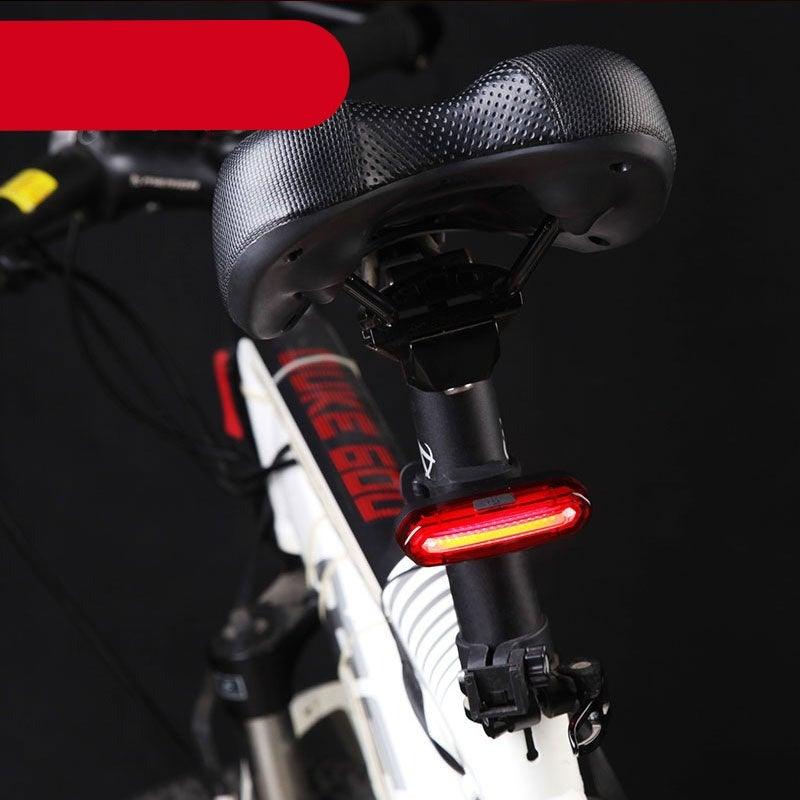 Rechargeable LED Bicycle Tail Light For Safe Night Riding Visibility Support