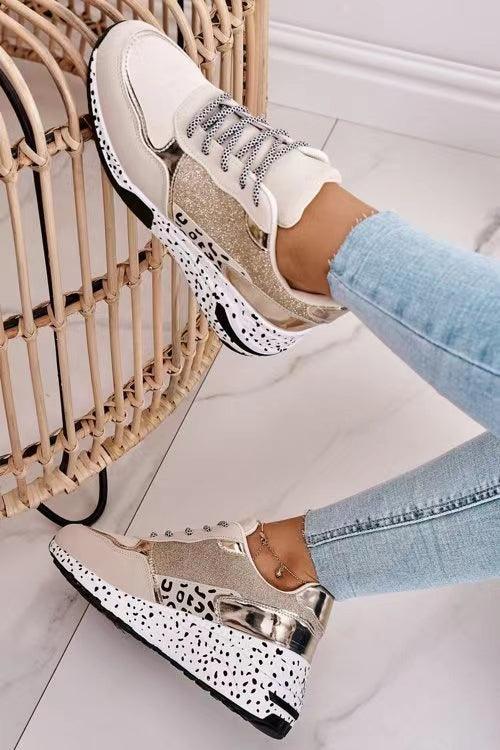 Women's Leopard Print Sneakers