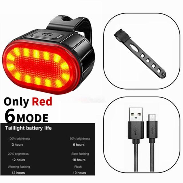 USB Rechargeable LED Bike Lights Set For Safe Night Cycling Adventures
