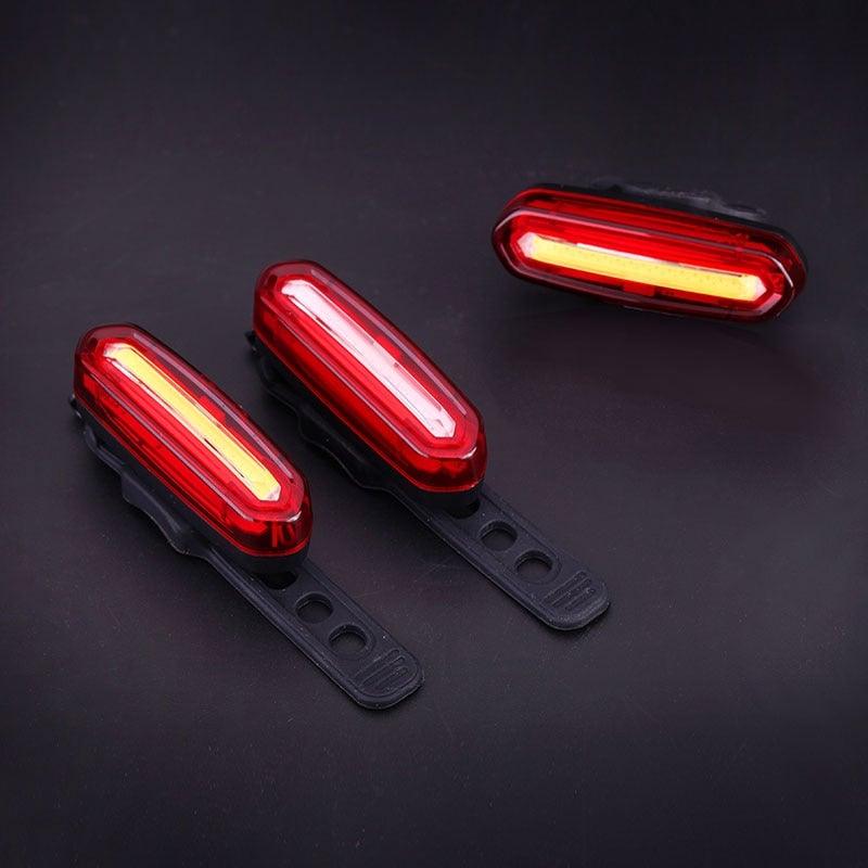 Rechargeable LED Bicycle Tail Light For Safe Night Riding Visibility Support