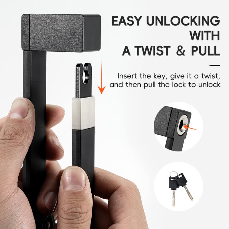 Folding Bike Lock Key Type Anti-Theft Bicycle Lock
