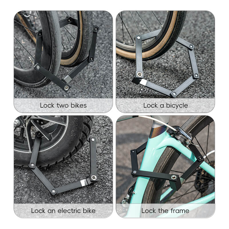 Folding Bike Lock Key Type Anti-Theft Bicycle Lock