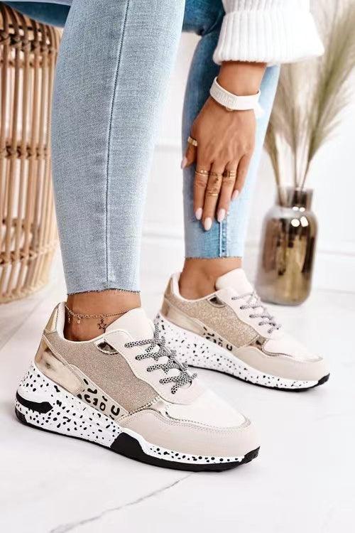 Women's Leopard Print Sneakers
