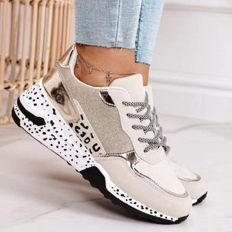 Women's Leopard Print Sneakers