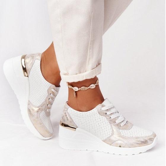 Women's Leopard Print Sneakers